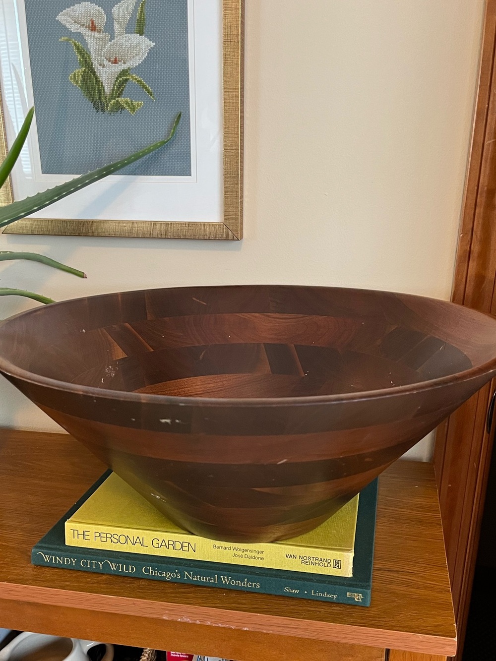 Dark Brown Wooden Decorative Bowl - Home Accents